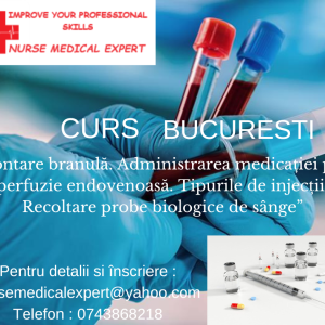 CURS PUNCȚII VENOASE , RECOLTARE PROBE BIOLOGICE ȘI INJECȚII
